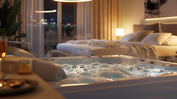 Détente ultime : chambre avec jacuzzi privatif à Lyon
